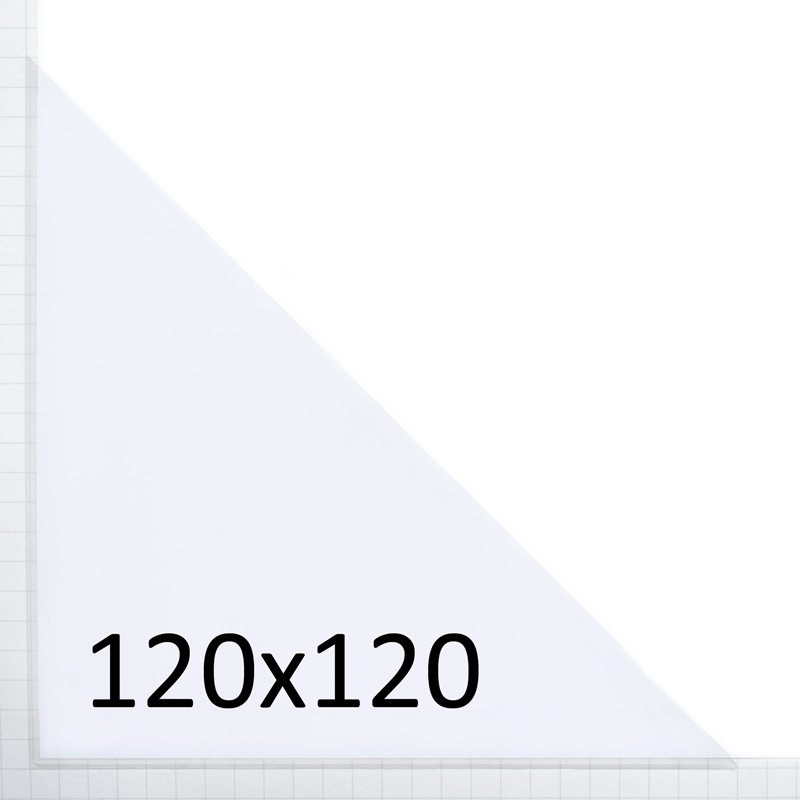 Selbstklebende Dreiecktasche 120 x 120 mm